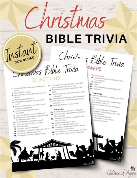 30 Christmas Bible Trivia Questions to Quiz Your Family