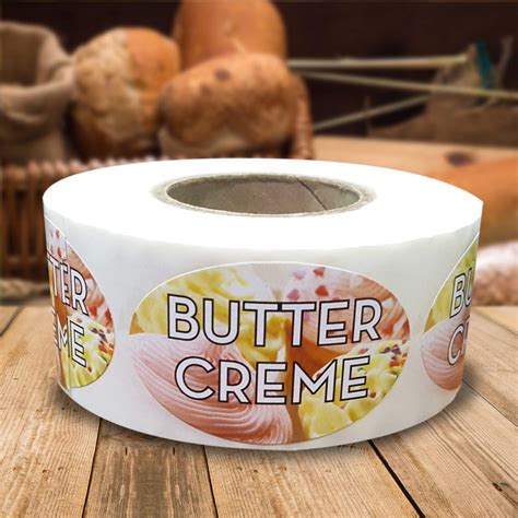 Butter Creme Labels | 500 Stickers - Brenmarco.com