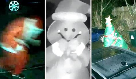 Mystery Santa Caught on CCTV Sneaking Around at Night, Leaving Gifts for Residents to Find