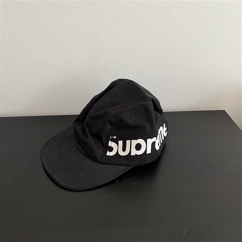 Supreme Men's Black and White Hat | Depop