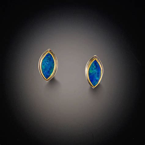 Australian Opal Stud Earrings – Ananda Khalsa