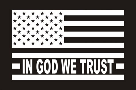 In God We Trust Flag Decal in God We Trust Flag Sticker - Etsy