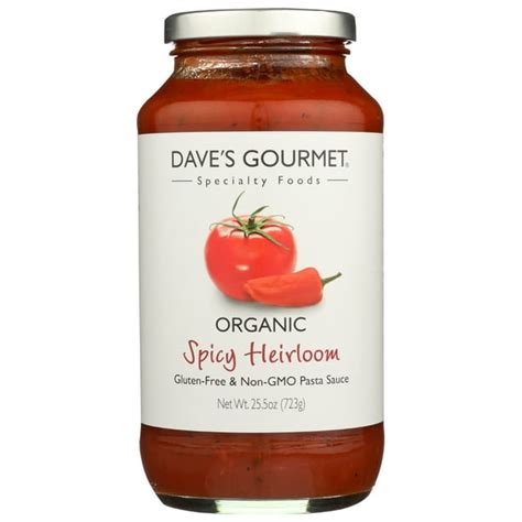 Dave'S Gourmet Pasta Sauce Organic Spicy Heirloom, 25.5 Fl Oz - Walmart ...