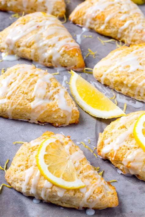 Lemon Scones with Lemon Glaze | Baker Bettie