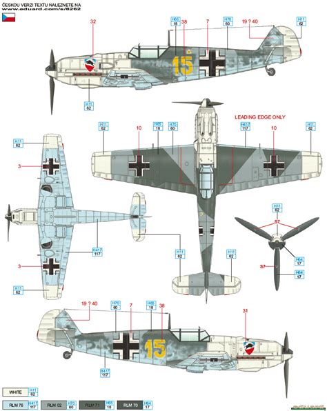 Messerschmitt Bf 109E-3 JG 52 Camouflage Color Profile