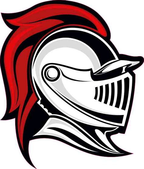 4in x 4.5in Red Knight Mascot Sticker Vinyl School Vehicle Bumper Stickers – StickerTalk®