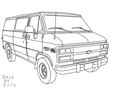 Chevy Van Outline