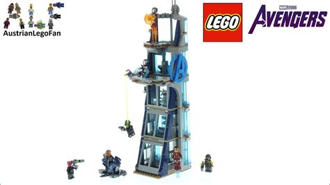 LEGO Marvel 76166 Avengers Tower Battle Lego Speed Build Review - YouTube