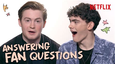 Kit Connor and Joe Locke Answer Fan Questions | Heartstopper | Netflix - YouTube