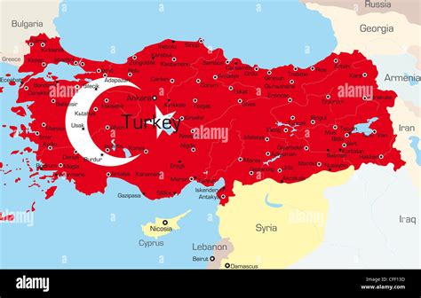 Turkey Logo With Map