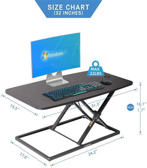 New Home Office 36″ Adjustable Computer Desk with Metal Frame, for Game ...