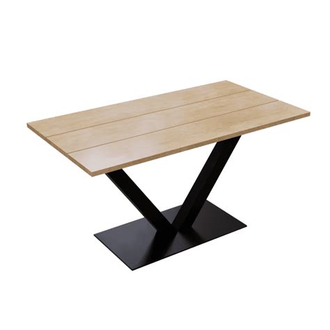 Volcano 4 Seater Dining Table in Solid Wood for Home & Restaurant by Riyan Luxiwood, Wooden ...