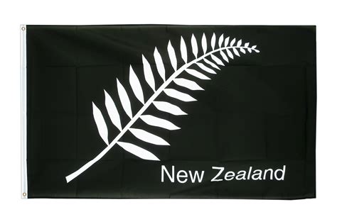 New Zealand feather all blacks - 3x5 ft Flag - Royal-Flags