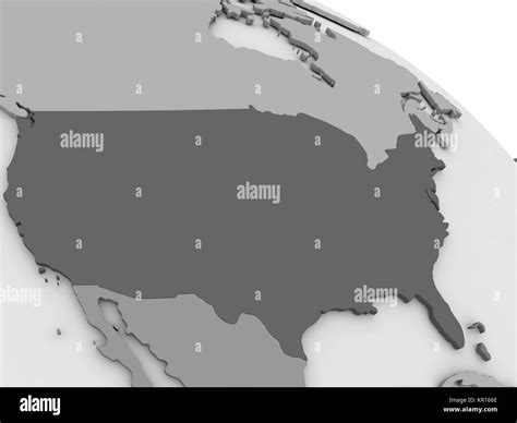Political map of usa Black and White Stock Photos & Images - Alamy
