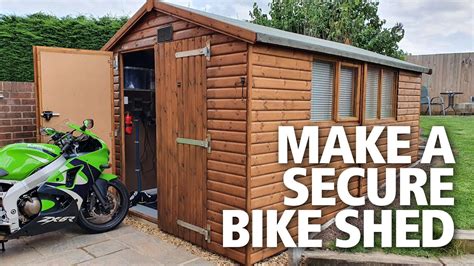 How to make your shed secure: Best motorcycle storage & insurance - YouTube