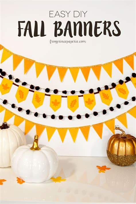 Easy DIY Fall Banner - Frog Prince Paperie