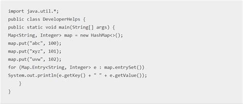 Java Map Interface Example | HashMap vs Hashtable - Developer Helps