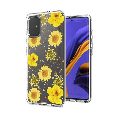 Pressed Dried Flower Design Phone Case For Samsung Galaxy A51 5g In ...