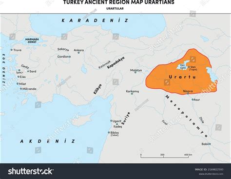 Turkey Ancient Region Map Urartu State Stock Vector (Royalty Free ...