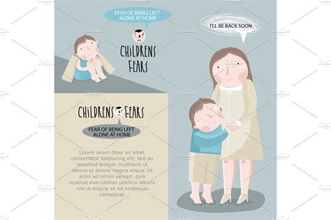 Childrens fears. Vector illustration | Illustrations ~ Creative Market