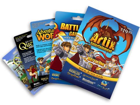 Artix Game Cards of AQ Worlds