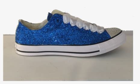 Sparkly Blue Glitter Converse All Stars Wedding Bride, HD Png Download - kindpng