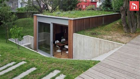 Semi-Underground Homes That Become One With The Land - YouTube