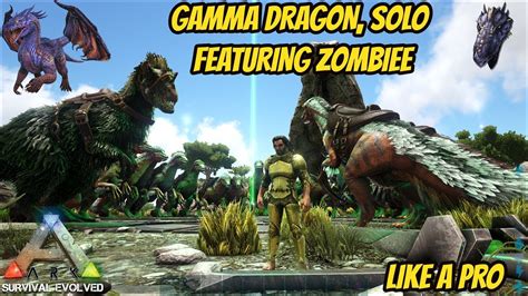 Gamma Dragon Boss, The Island, Ark Survival Evolved, solo. - YouTube