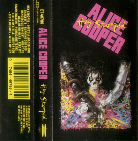 Alice Cooper – Hey Stoopid (1991, Cassette) - Discogs