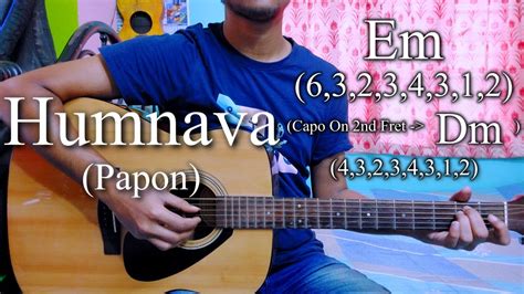 Humnava | Papon | Hamari Adhuri Kahani | Guitar Chords Lesson+Cover ...