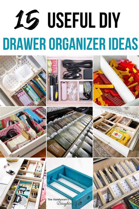 15 Easy DIY Drawer Organizer Ideas - The Handyman's Daughter