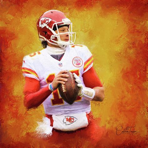 Patrick Mahomes - Kansas City Chiefs Mixed Media by Colleen Taylor ...