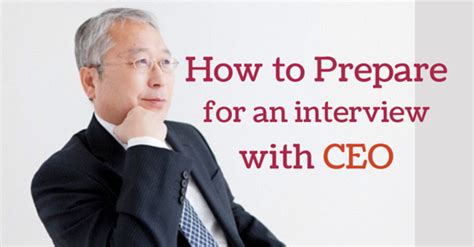 How to Prepare for a Job Interview with CEO? - WiseStep