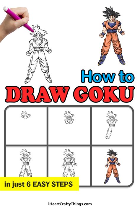 How To Draw Goku Super Saiyan Step By - Phaseisland17