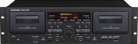 Tascam 202MKVII Double Cassette Deck Recorder with USB Port, Dual Cassette Deck : Tascam: Amazon ...