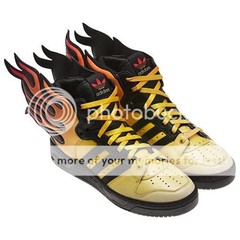 Adidas Jeremy Scott Flames Wings Shoes Rare Fire Yellow | eBay