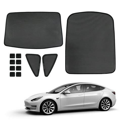 Front and rear sunshade for Tesla model 3 sunroof/www.well-wholesale.com