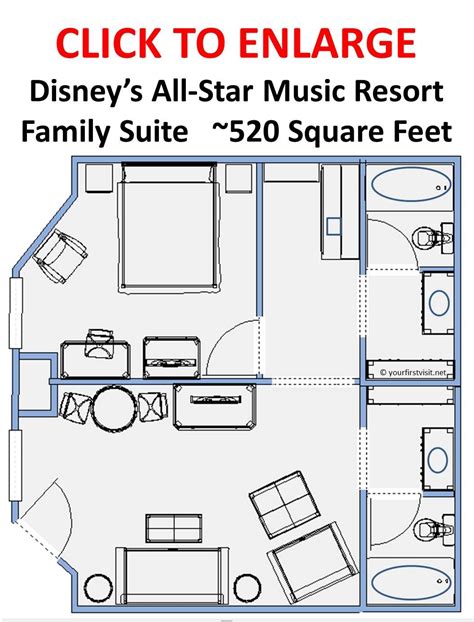 Finding Nemo Family Suite Floor Plan - floorplans.click