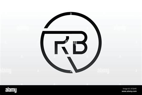 Initial rb letter logo with creative modern business typography vector template. Creative letter ...