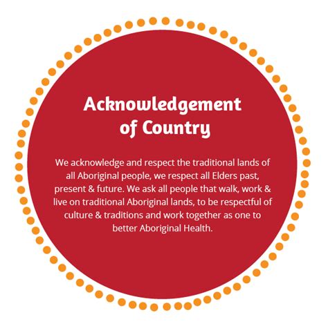 Acknowledgement of Country - Greater Western Aboriginal Health Service