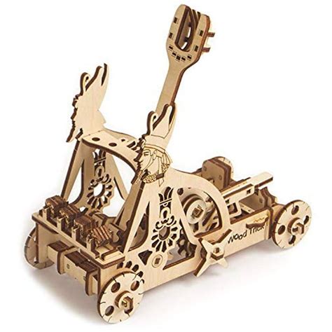 Mini Catapult Kit for Kids, Egyptian Catapult Model Kit - Build Your Own Wooden Mini Catapult ...