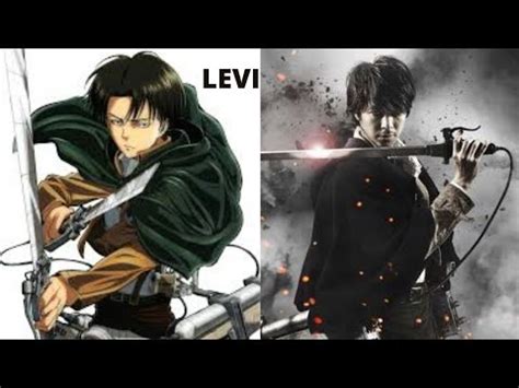 Attack On Titan : Anime VS Live Action Characters Comparison - YouTube