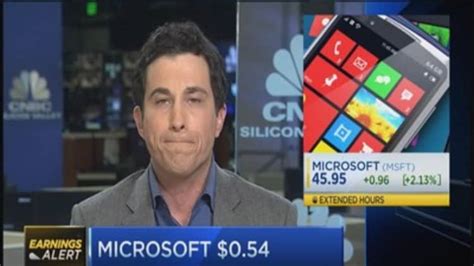 Microsoft earnings: 54 cents per share on revenue of $23.2 billion