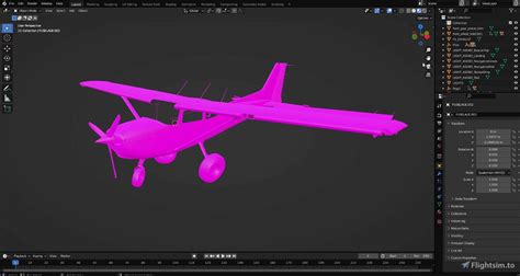 AIRPAC1 Blender Multi Template Pack for Cessna 172 for Microsoft Flight Simulator | MSFS