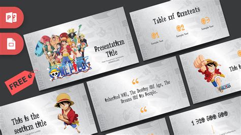 Free One Piece PowerPoint Template - Prezentr