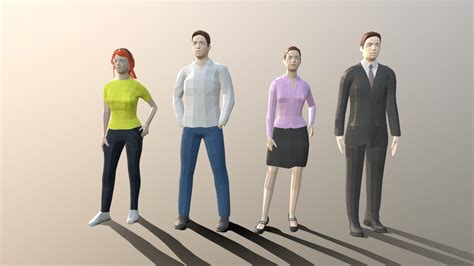 Low Poly People Collection - Buy Royalty Free 3D model by chroma3d ...