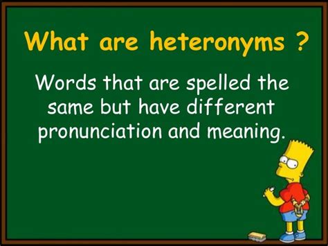 Heteronyms: Words with different meanings