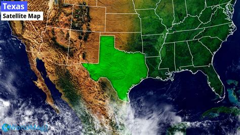 Texas Map And Texas Satellite Images - vrogue.co