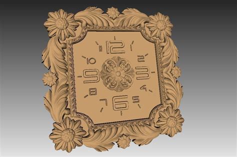 Free STL file Wall clock 3d stl models for artcam and aspire・3D printing template to download・Cults