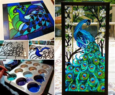 Faux Stained Glass | The WHOot | Stained glass art, Glass art, Glass art projects